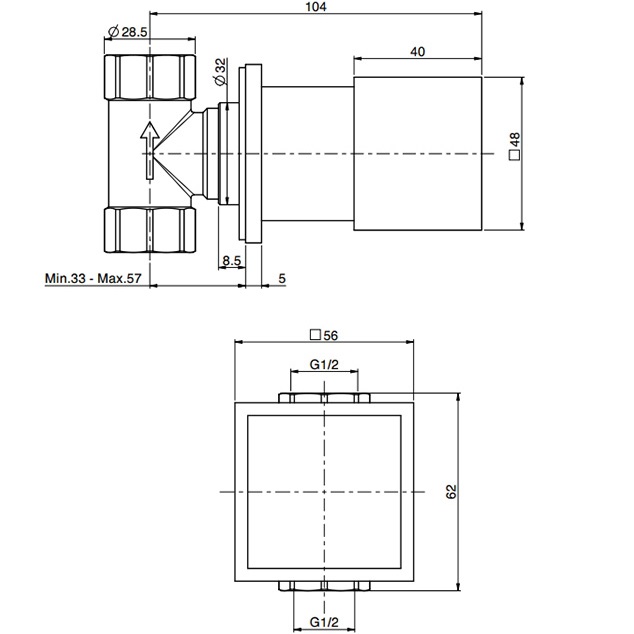 Запорный вентиль 1/2" Fima Carlo Frattini Zeta F3523/1OR (золотой)